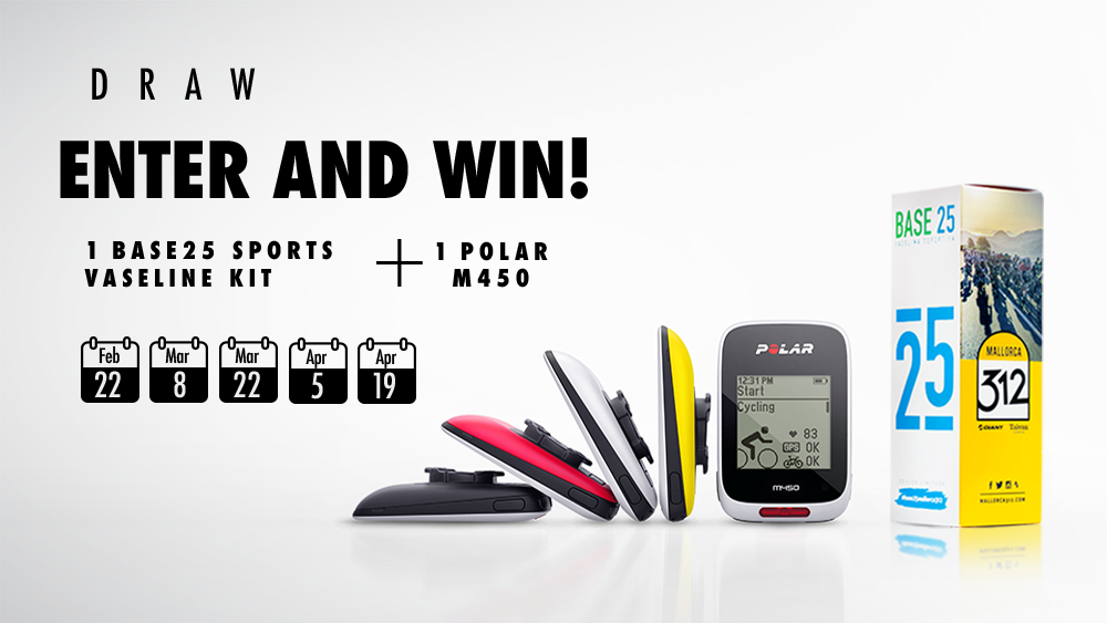 Enter the draw for Base25 limited edition vaseline and a Polar M450. 5 prizes to be won!